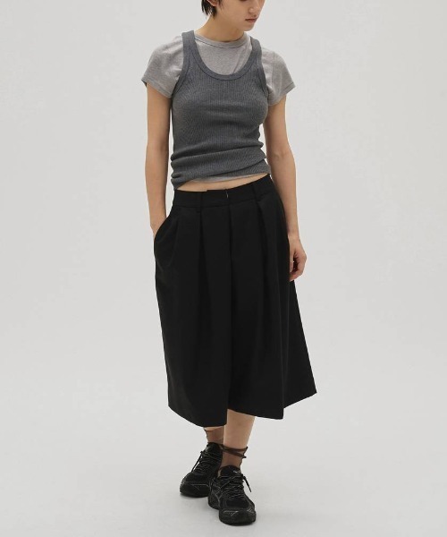 TODAYFUL（トゥデイフル）の「Useful Seamless Rib Tanktop 12610621（タンクトップ・レディース・ブラウン/ホワイト/チャコールグレー・FREE）」の13枚目の写真