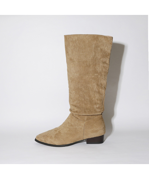 APTO（アプト）の「リングルロングブーツ AHFB007（ブーツ・レディース・ブラック/Beige・22.5cm/23cm/23.5cm/24cm/24.5cm/25cm）」の2枚目の写真