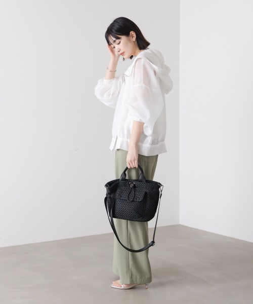 Bou Jeloud(ブージュルード)の「ドットメッシュバケットバッグ(かごバッグ・レディース・ブラック・ONESIZE)」の10枚目の写真
