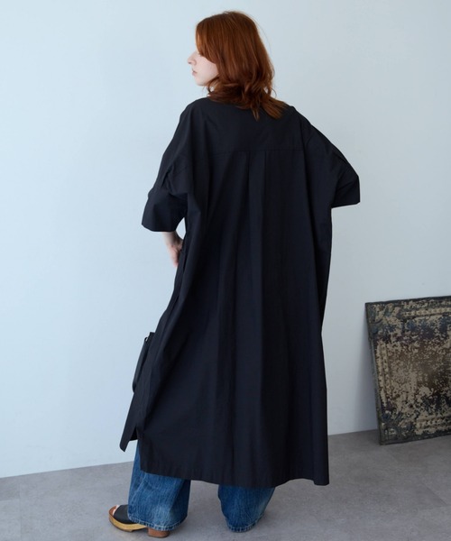flaeu(フラユ)の「Field Cotton Dress(ワンピース・レディース・ピンク/ネイビー/ブラック・FREE)」の12枚目の写真