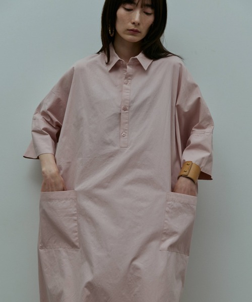 flaeu(フラユ)の「Field Cotton Dress(ワンピース・レディース・ピンク/ネイビー/ブラック・FREE)」の19枚目の写真