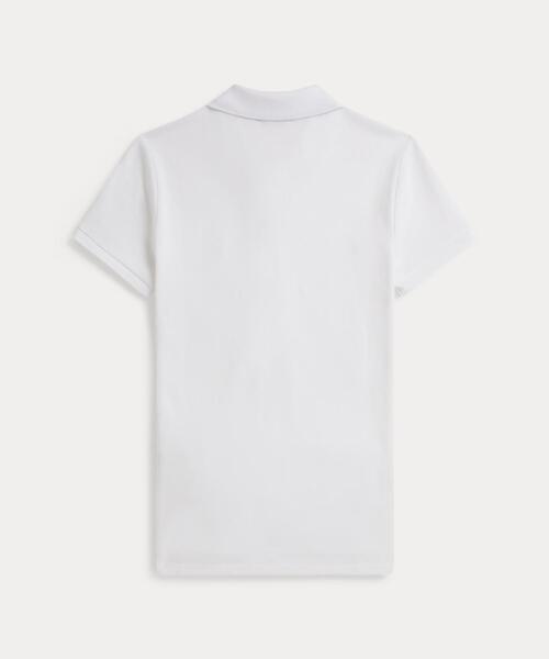 POLO RALPH LAUREN(ポロ ラルフ ローレン)の「スリム フィット ストレッチ ポロシャツ(ポロシャツ・レディース・ホワイト・S/M/XL/L/XS)」の7枚目の写真