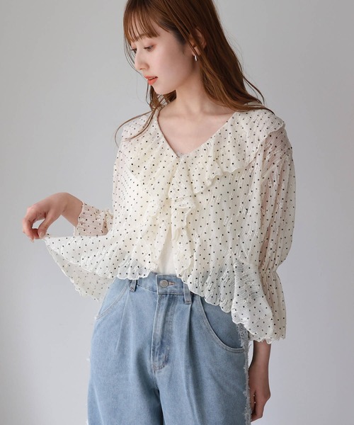 tiptop（ティップトップ）の「アソートレースフリルカーディガン（カーディガン/ボレロ・レディース・ホワイト系その他2/ホワイト系その他/ブラック/アイボリー・FREE）」の16枚目の写真