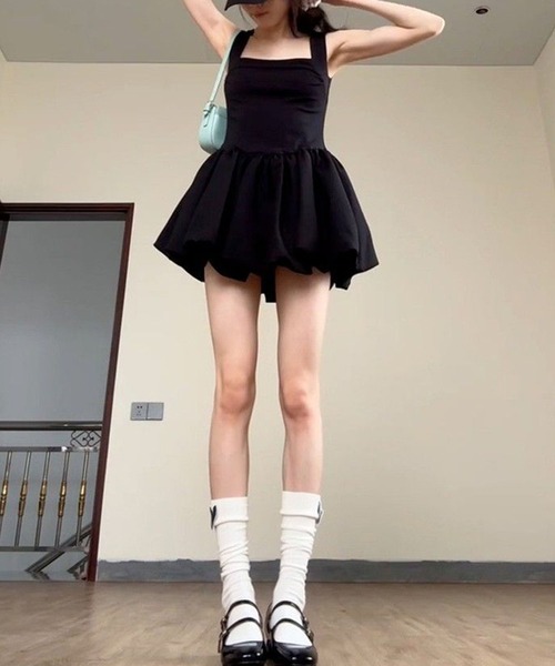 GLAMOROUS JANE(グラマラスジェーン)の「バルーンミニワンピース(ワンピース・レディース・ブラック・M/L)」の10枚目の写真