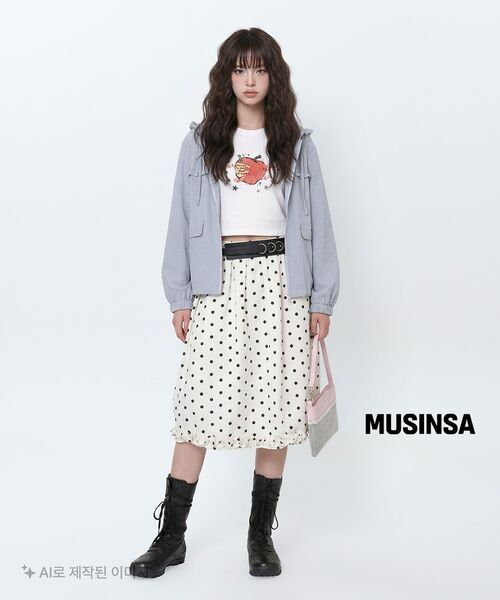 MASMARULEZ APPAREL（マスマルールズ アパレル）の「Check Frill Windbreaker Jacket_Sky Blue（ナイロンジャケット・レディース・スカイブルー・ONE SIZE）」の22枚目の写真