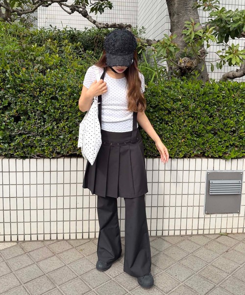 WC(ダブル シー)の「プリーツレイヤードフレアパンツ(その他パンツ・レディース・ブラック/グレー・FREE)」の19枚目の写真