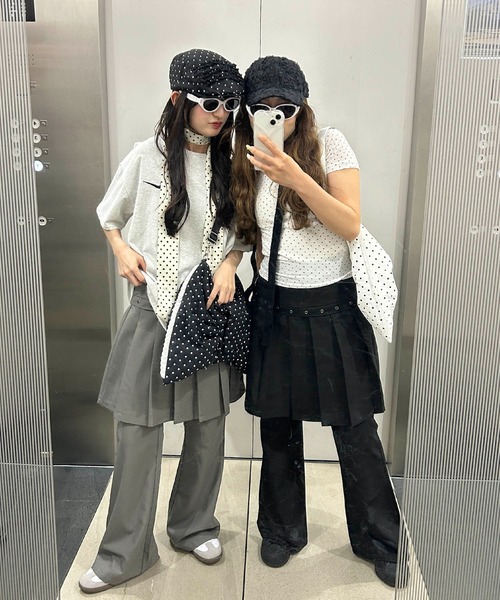 WC(ダブル シー)の「プリーツレイヤードフレアパンツ(その他パンツ・レディース・ブラック/グレー・FREE)」の20枚目の写真