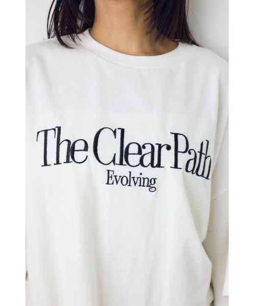 AZUL by moussy(アズールバイマウジー)の「刺繍ロゴTシャツ(Tシャツ/カットソー・レディース・ライトイエロー/ホワイト/グレー系その他4・SMALL/MEDIUM)」の10枚目の写真