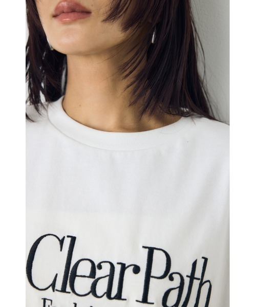 AZUL by moussy(アズールバイマウジー)の「刺繍ロゴTシャツ(Tシャツ/カットソー・レディース・ライトイエロー/ホワイト/グレー系その他4・SMALL/MEDIUM)」の11枚目の写真