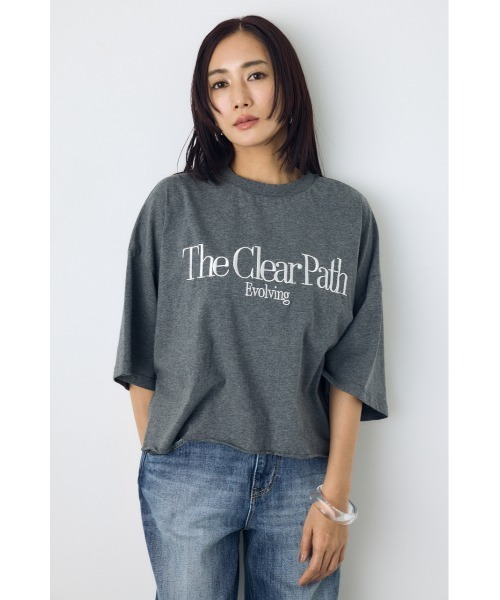 AZUL by moussy(アズールバイマウジー)の「刺繍ロゴTシャツ(Tシャツ/カットソー・レディース・ライトイエロー/ホワイト/グレー系その他4・SMALL/MEDIUM)」の14枚目の写真