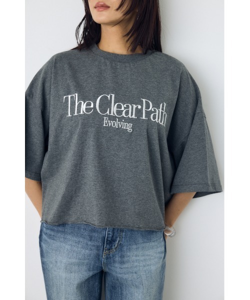 AZUL by moussy(アズールバイマウジー)の「刺繍ロゴTシャツ(Tシャツ/カットソー・レディース・ライトイエロー/ホワイト/グレー系その他4・SMALL/MEDIUM)」の15枚目の写真