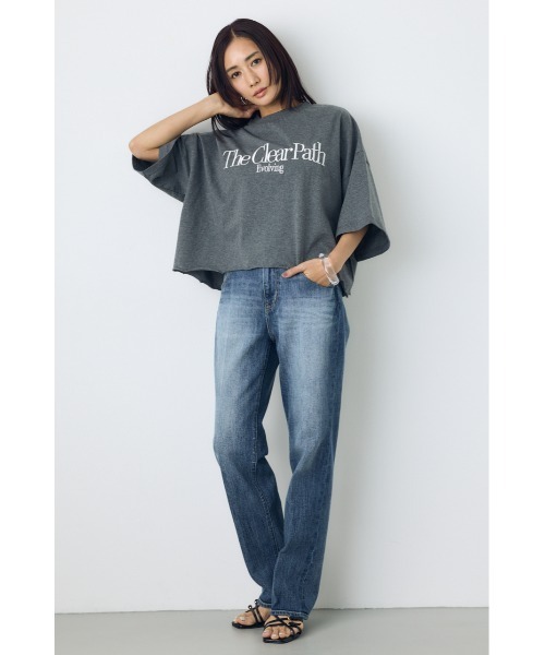 AZUL by moussy(アズールバイマウジー)の「刺繍ロゴTシャツ(Tシャツ/カットソー・レディース・ライトイエロー/ホワイト/グレー系その他4・SMALL/MEDIUM)」の18枚目の写真