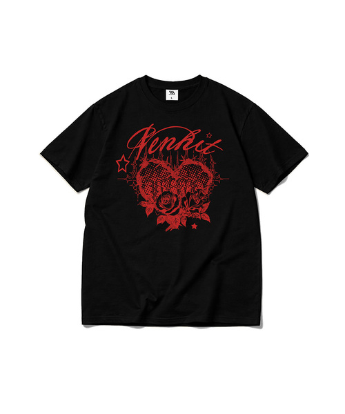 VENHIT(ベンヒット)の「ローズアート VH クールコットン半袖Tシャツ(Tシャツ/カットソー・レディース・ホワイト/ブラック/ブラウン・MEDIUM/X-LARGE/LARGE/SMALL)」の2枚目の写真