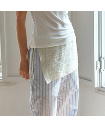 P3324 シフォンラップスカート_Cream