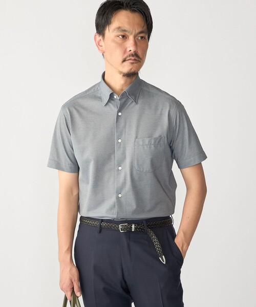 SHIPS(シップス)の「SHIPS:〈FUNCTION〉Albini × RENU(R) 半袖 ジャージー ソリッド シャツ(シャツ/ブラウス・メンズ・ブルー/ネイビー/ホワイト・LARGE/MEDIUM/X-LARGE/SMALL)」の4枚目の写真