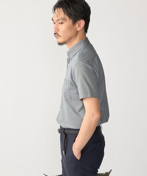 SHIPS(シップス)の「SHIPS:〈FUNCTION〉Albini × RENU(R) 半袖 ジャージー ソリッド シャツ(シャツ/ブラウス・メンズ・ブルー/ネイビー/ホワイト・LARGE/MEDIUM/X-LARGE/SMALL)」の5枚目の写真