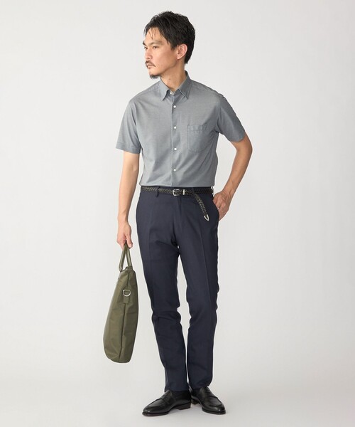 SHIPS(シップス)の「SHIPS:〈FUNCTION〉Albini × RENU(R) 半袖 ジャージー ソリッド シャツ(シャツ/ブラウス・メンズ・ブルー/ネイビー/ホワイト・LARGE/MEDIUM/X-LARGE/SMALL)」の7枚目の写真