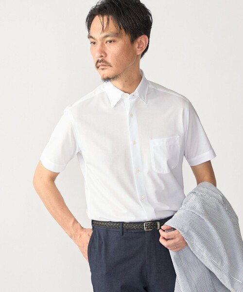 SHIPS(シップス)の「SHIPS:〈FUNCTION〉Albini × RENU(R) 半袖 ジャージー ソリッド シャツ(シャツ/ブラウス・メンズ・ブルー/ネイビー/ホワイト・LARGE/MEDIUM/X-LARGE/SMALL)」の9枚目の写真