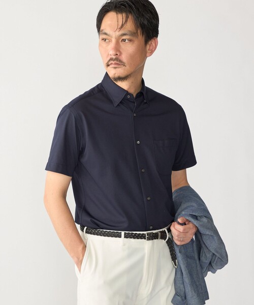 SHIPS(シップス)の「SHIPS:〈FUNCTION〉Albini × RENU(R) 半袖 ジャージー ソリッド シャツ(シャツ/ブラウス・メンズ・ブルー/ネイビー/ホワイト・LARGE/MEDIUM/X-LARGE/SMALL)」の11枚目の写真