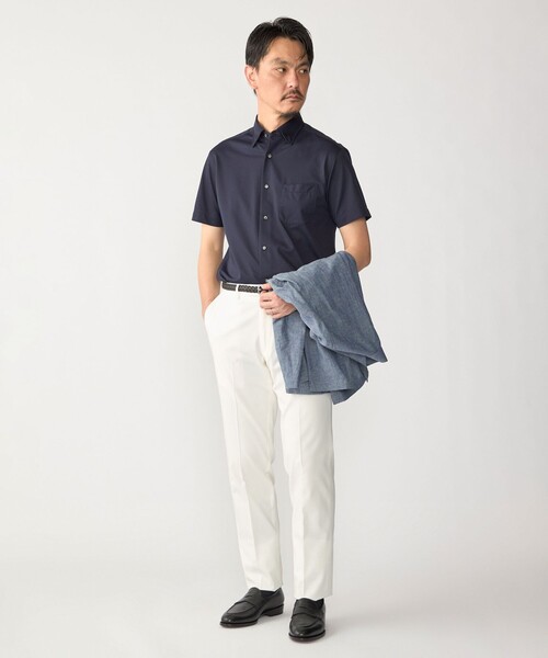 SHIPS(シップス)の「SHIPS:〈FUNCTION〉Albini × RENU(R) 半袖 ジャージー ソリッド シャツ(シャツ/ブラウス・メンズ・ブルー/ネイビー/ホワイト・LARGE/MEDIUM/X-LARGE/SMALL)」の12枚目の写真