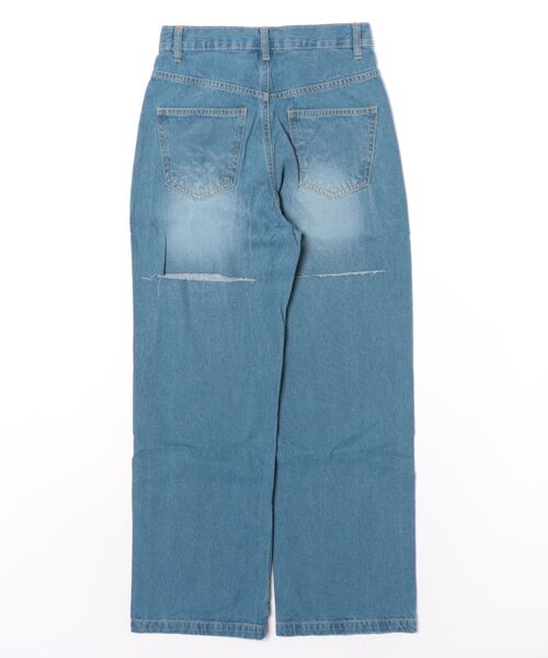 mellomela.(メロメラ)の「バックスリットデニムパンツ(デニムパンツ・レディース・ライトブルー/ブルー・M)」の15枚目の写真