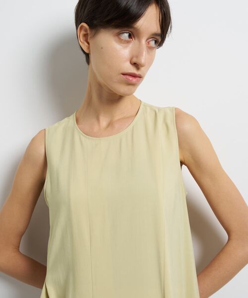 LANVIN en Bleu(ランバンオンブルー)の「フィブリルレーヨンフレアワンピース(ワンピース・レディース・ブラウン/ベージュ/チャコールグレー・38/36)」の8枚目の写真