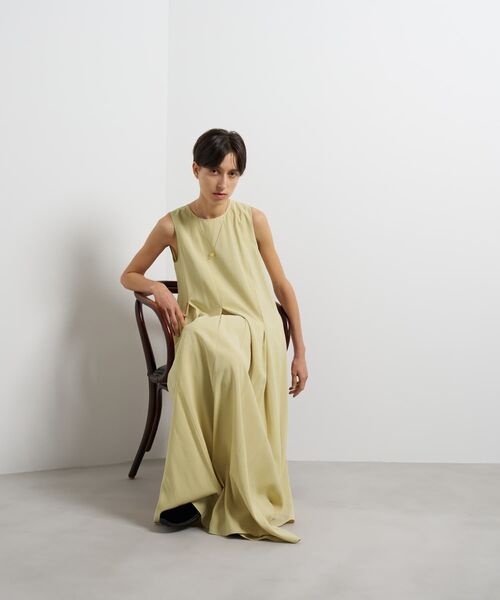 LANVIN en Bleu(ランバンオンブルー)の「フィブリルレーヨンフレアワンピース(ワンピース・レディース・ブラウン/ベージュ/チャコールグレー・38/36)」の10枚目の写真