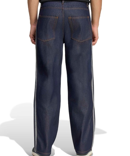 adidas(アディダス)の「adidas FIREBIRD ADICOLOR RAW DENIM PANTS / アディダス ファイヤーバード アディカラー ロウ デニム パンツ(デニムパンツ・メンズ・ダークインディゴブルー・36inch/34inch/32inch/30inch)」の9枚目の写真
