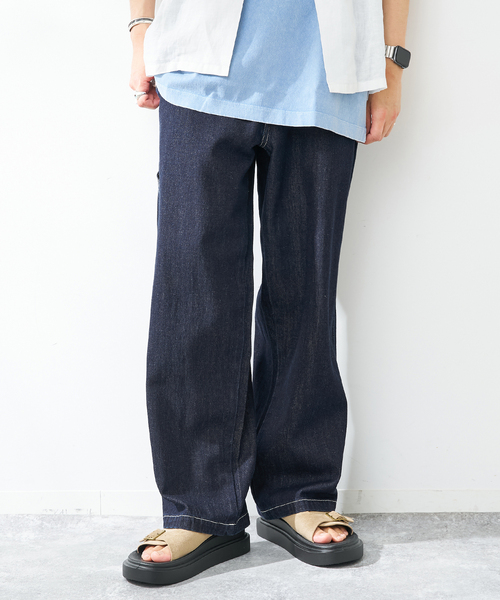 B.C STOCK(ベーセーストック)の「9.5ozC/Lペインターデニム(デニムパンツ・メンズ・ブルー系その他/ネイビー・LARGE/MEDIUM)」の1枚目の写真