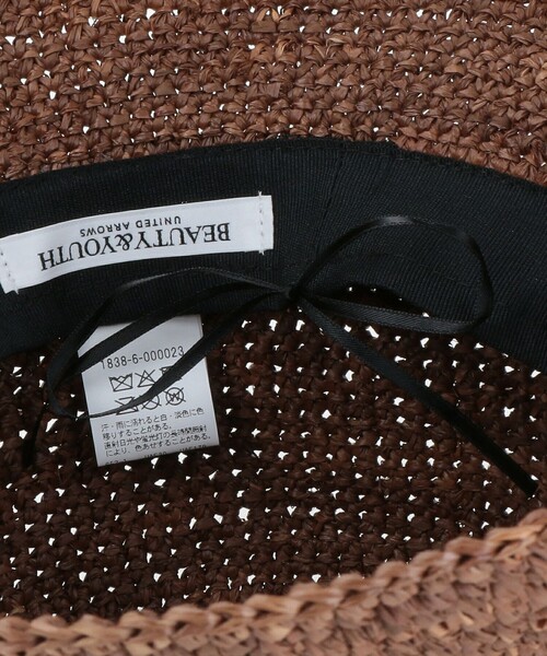 BEAUTY&YOUTH UNITED ARROWS(ビューティーアンドユースユナイテッドアローズ)の「ラフィア リボン ハット(ハット・レディース・ダークブラウン/ナチュラル/グレー系・FREE)」の12枚目の写真