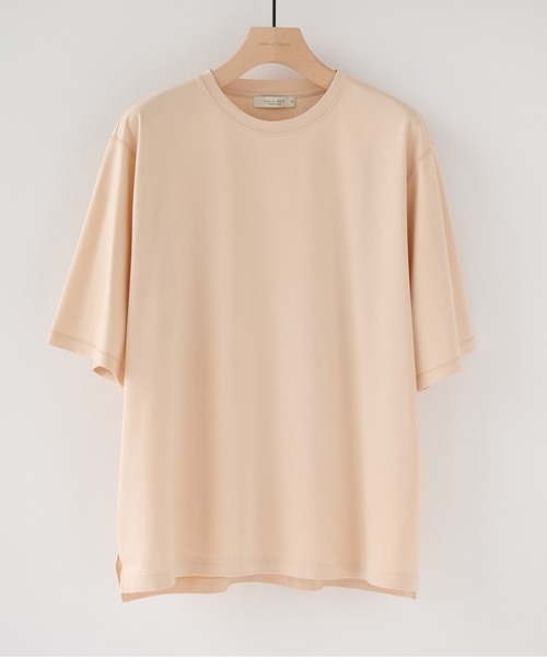 PUBLIC TOKYO(パブリックトウキョウ)の「【超清涼感】クールタッチコットンTシャツ /接触冷感/コットン100%/ウォッシャブル/夏服/インナー/伸縮性/耐久性(Tシャツ/カットソー・メンズ・ブルー/ホワイト/ミント/ダークグレー/イエロー・3/1/2)」の5枚目の写真
