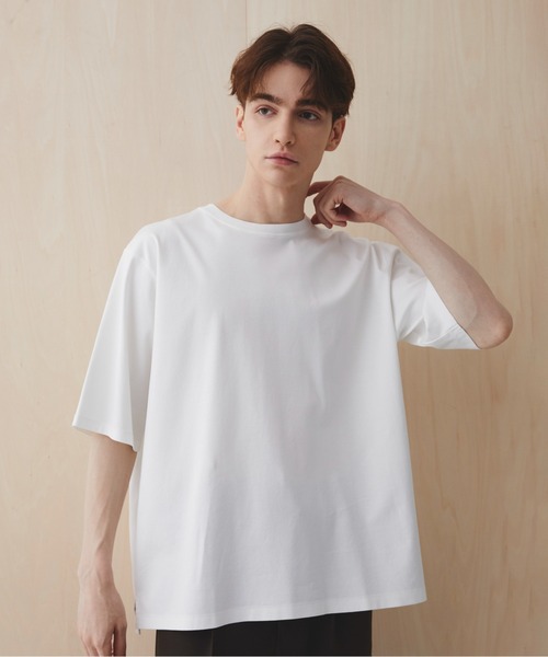 PUBLIC TOKYO(パブリックトウキョウ)の「【超清涼感】クールタッチコットンTシャツ /接触冷感/コットン100%/ウォッシャブル/夏服/インナー/伸縮性/耐久性(Tシャツ/カットソー・メンズ・ブルー/ホワイト/ミント/ダークグレー/イエロー・3/1/2)」の14枚目の写真