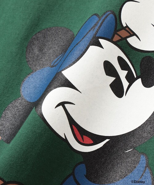 BEAMS GOLF（ビームスゴルフ）の「Disney / ミッキーマウス  / バックプリント Tシャツ（Tシャツ/カットソー・メンズ・グリーン/ネイビー・M/L/XL/S）」の5枚目の写真