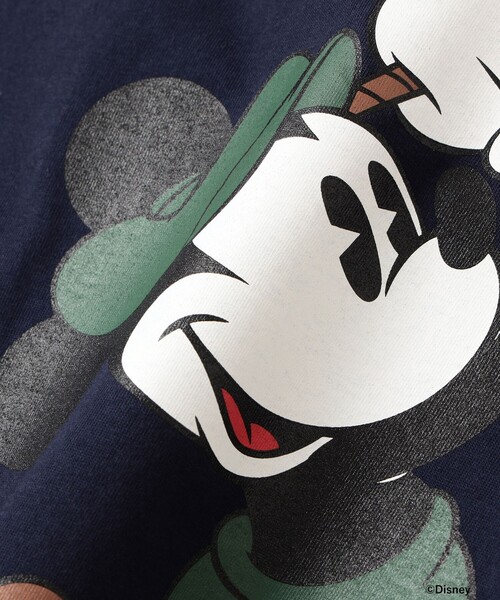 BEAMS GOLF（ビームスゴルフ）の「Disney / ミッキーマウス  / バックプリント Tシャツ（Tシャツ/カットソー・メンズ・グリーン/ネイビー・M/L/XL/S）」の12枚目の写真