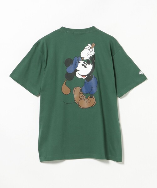 BEAMS GOLF（ビームスゴルフ）の「Disney / ミッキーマウス  / バックプリント Tシャツ（Tシャツ/カットソー・メンズ・グリーン/ネイビー・M/L/XL/S）」の20枚目の写真