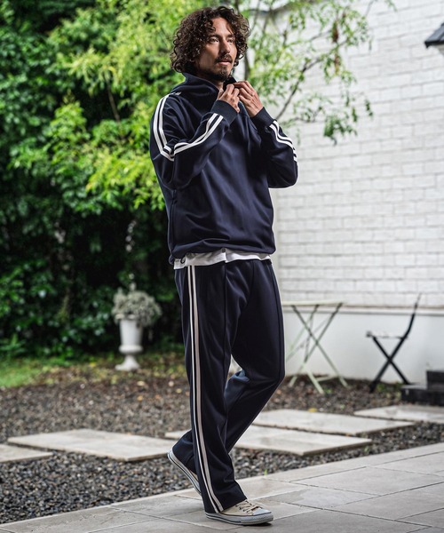 CAMBIO(カンビオ)の「mpa4156-Ponte Jersey Side Line 2B Pullover Hoodie プルオーバーパーカー(A73726cmb)(パーカー・メンズ・チャコールグレー/ロイヤルブルー/グリーン/ブラック/ネイビー・L/M/S)」の15枚目の写真