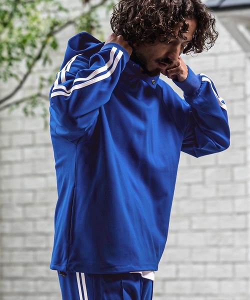 CAMBIO(カンビオ)の「mpa4156-Ponte Jersey Side Line 2B Pullover Hoodie プルオーバーパーカー(A73726cmb)(パーカー・メンズ・チャコールグレー/ロイヤルブルー/グリーン/ブラック/ネイビー・L/M/S)」の18枚目の写真