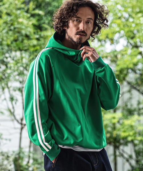 CAMBIO(カンビオ)の「mpa4156-Ponte Jersey Side Line 2B Pullover Hoodie プルオーバーパーカー(A73726cmb)(パーカー・メンズ・チャコールグレー/ロイヤルブルー/グリーン/ブラック/ネイビー・L/M/S)」の21枚目の写真