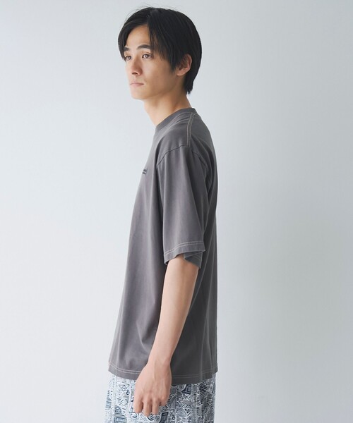 coen(コーエン)の「パウダー加工Tシャツ(Tシャツ/カットソー・メンズ・ブラック/ライトグレー/パープル・S/M/L/XL)」の7枚目の写真