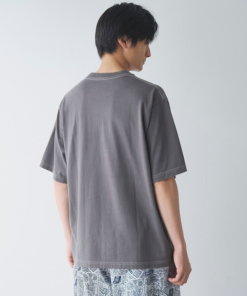 coen(コーエン)の「パウダー加工Tシャツ(Tシャツ/カットソー・メンズ・ブラック/ライトグレー/パープル・S/M/L/XL)」の8枚目の写真