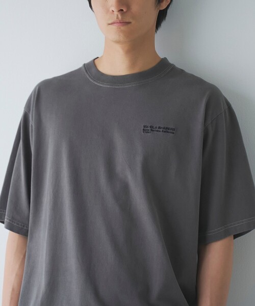 coen(コーエン)の「パウダー加工Tシャツ(Tシャツ/カットソー・メンズ・ブラック/ライトグレー/パープル・S/M/L/XL)」の9枚目の写真