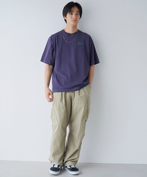 coen(コーエン)の「パウダー加工Tシャツ(Tシャツ/カットソー・メンズ・ブラック/ライトグレー/パープル・S/M/L/XL)」の16枚目の写真