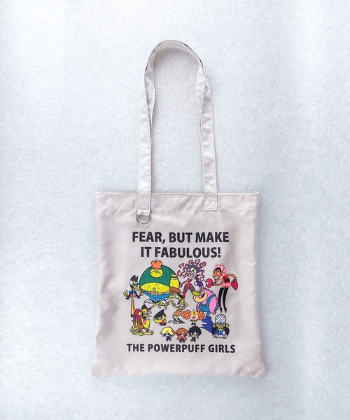 FLAPPER（フラッパー）の「The Powerpuff Girls×Flapper A4トート（トートバッグ・レディース・グレー/アイボリー・FREE）」の8枚目の写真