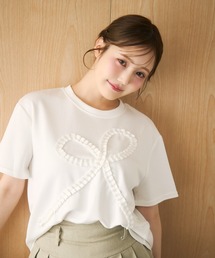 フリルリボンモチーフTシャツ