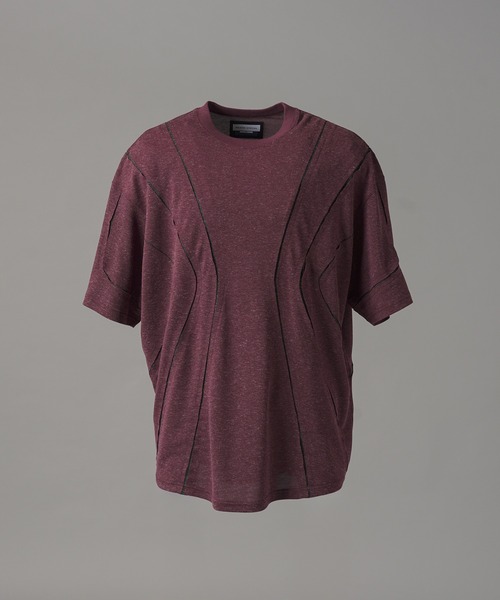 MAISON SPECIAL(メゾンスペシャル)の「《UNISEX》Slab Mix Jersey Prime-Over TSUGIHAGI T-shirt/スラブミックスジャージープライムオーバーツギハギTシャツ【MAISON SPECIAL/メゾンスペシャル】(Tシャツ/カットソー・メンズ・ブラック/バーガンディー/グレー・2/1/0)」の13枚目の写真