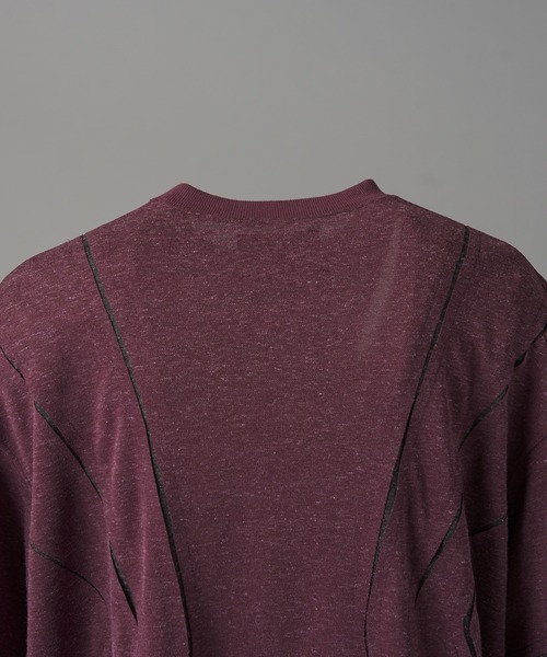 MAISON SPECIAL(メゾンスペシャル)の「《UNISEX》Slab Mix Jersey Prime-Over TSUGIHAGI T-shirt/スラブミックスジャージープライムオーバーツギハギTシャツ【MAISON SPECIAL/メゾンスペシャル】(Tシャツ/カットソー・メンズ・ブラック/バーガンディー/グレー・2/1/0)」の19枚目の写真