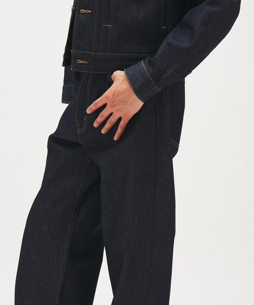 JOURNAL STANDARD(ジャーナルスタンダード)の「ワイド デニム LOT205(デニムパンツ・メンズ・ネイビー/ブラック/コバルトブルー・MEDIUM/SMALL/LARGE)」の5枚目の写真