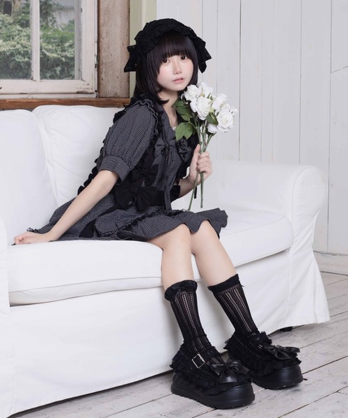 Whinny（ホワイニー）の「Whinny/秘密のまほうわんぴっぴ（ワンピース・レディース・サックスブルー/ブラック・FREE）」の21枚目の写真