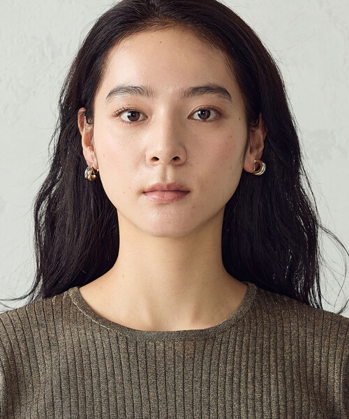 COMME CA ISM(コムサイズム)の「シアーリブ 5分袖ニット(ニット/セーター・レディース・ブルー/ブラウン・LARGE/MEDIUM)」の18枚目の写真