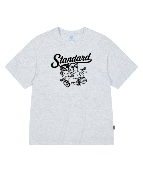 1989STANDARD(1989スタンダード)の「STND CAT クールコットンオーバーサイズ半袖 (SISSTD-0269)(Tシャツ/カットソー・メンズ・ネイビー/ライトグレー/ホワイト/ブラック・X-LARGE/LARGE/MEDIUM)」の7枚目の写真